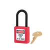 Candado dieléctrico rojo arco plástico de 32mm o 40mm