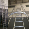 Escalera Aluminio simple con guardahombre