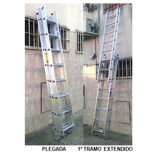 Escalera Extensible tres tramos - Discamp Argentina S.R.L.