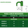 Grampas Nylon redonda / coaxil - Imagen 3