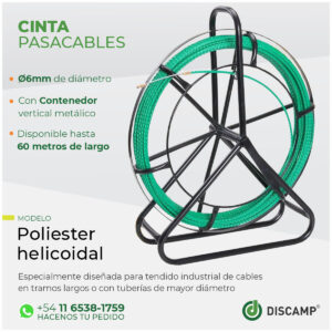 CINTA PASACABLE HELICOIDAL