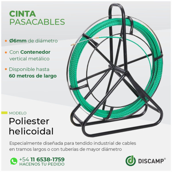 CINTA PASACABLE HELICOIDAL