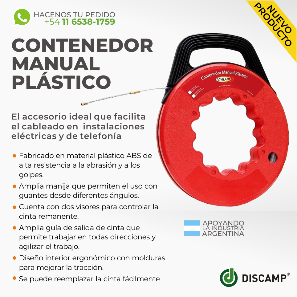 Contenedor manual plástico