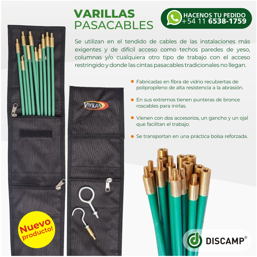 VARILLAS PASACABLES